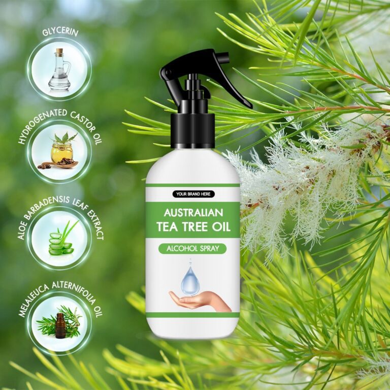 AUSTRALIAN TEA TREE OIL ALCOHOL SPRAY - Private Label & OEM Services
