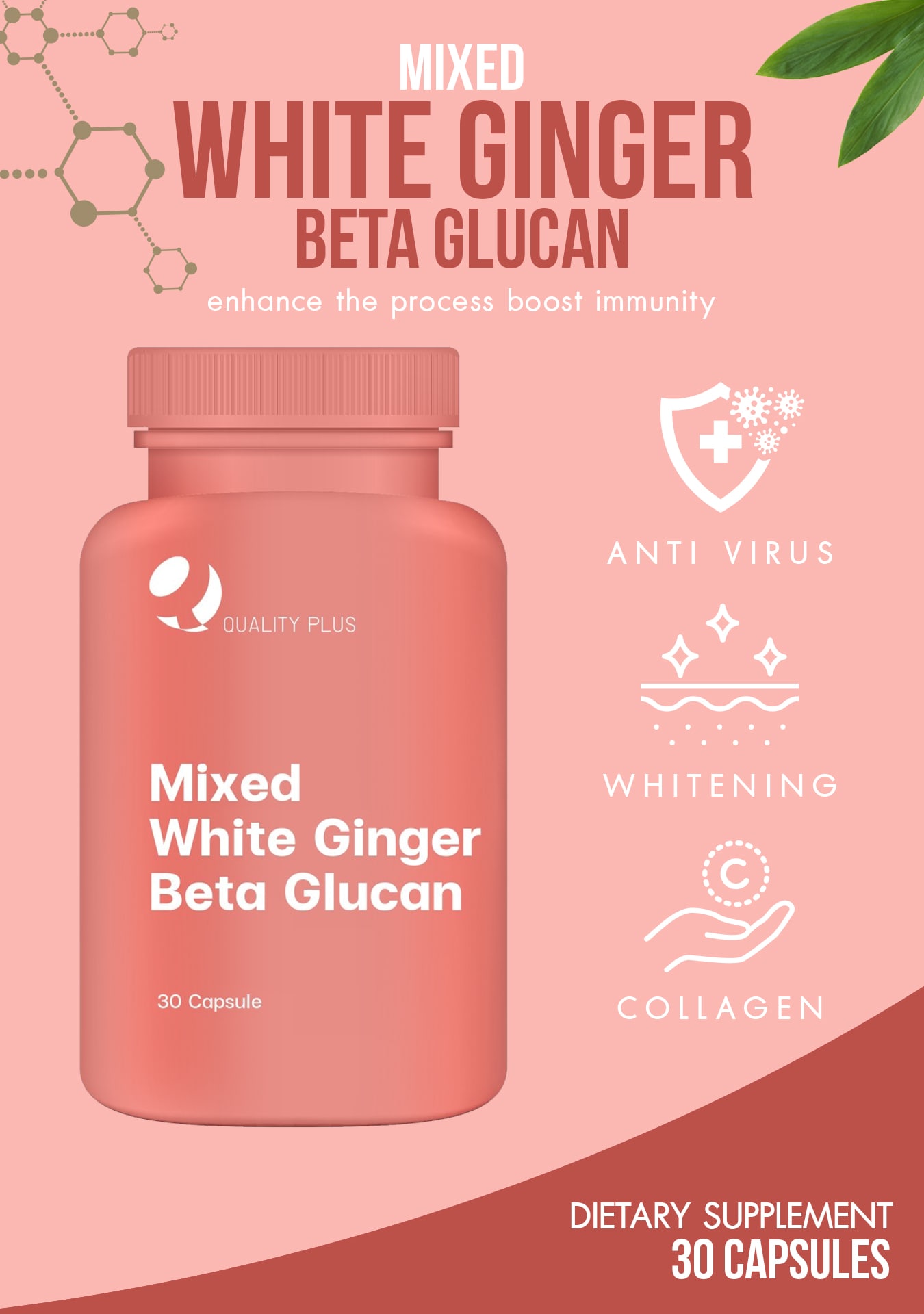 Mixed White Ginger Beta Glucan