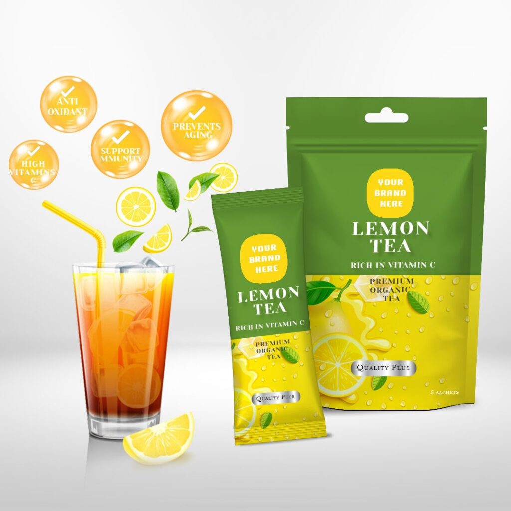 Superfood Lemon Tea Mix - Private Label & OEM Services
