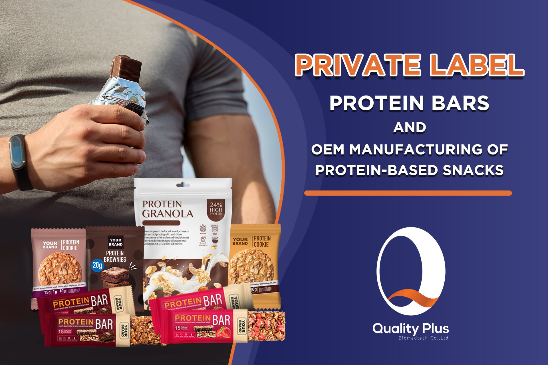 Private Label Protein Bars Customizable OEM Protein Bars