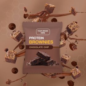 Private Label Protein Brownies Chocolate Chip