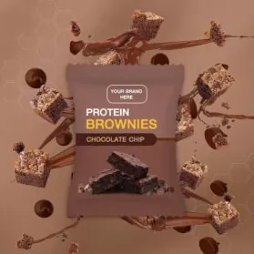 Private Label Protein Brownies Chocolate Chip