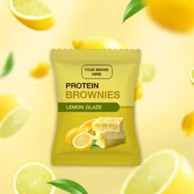 Private Label Protein Brownies Lemon Glaze