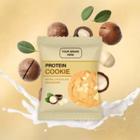 Private Label Protein Cookie White Chocolate Macadamia