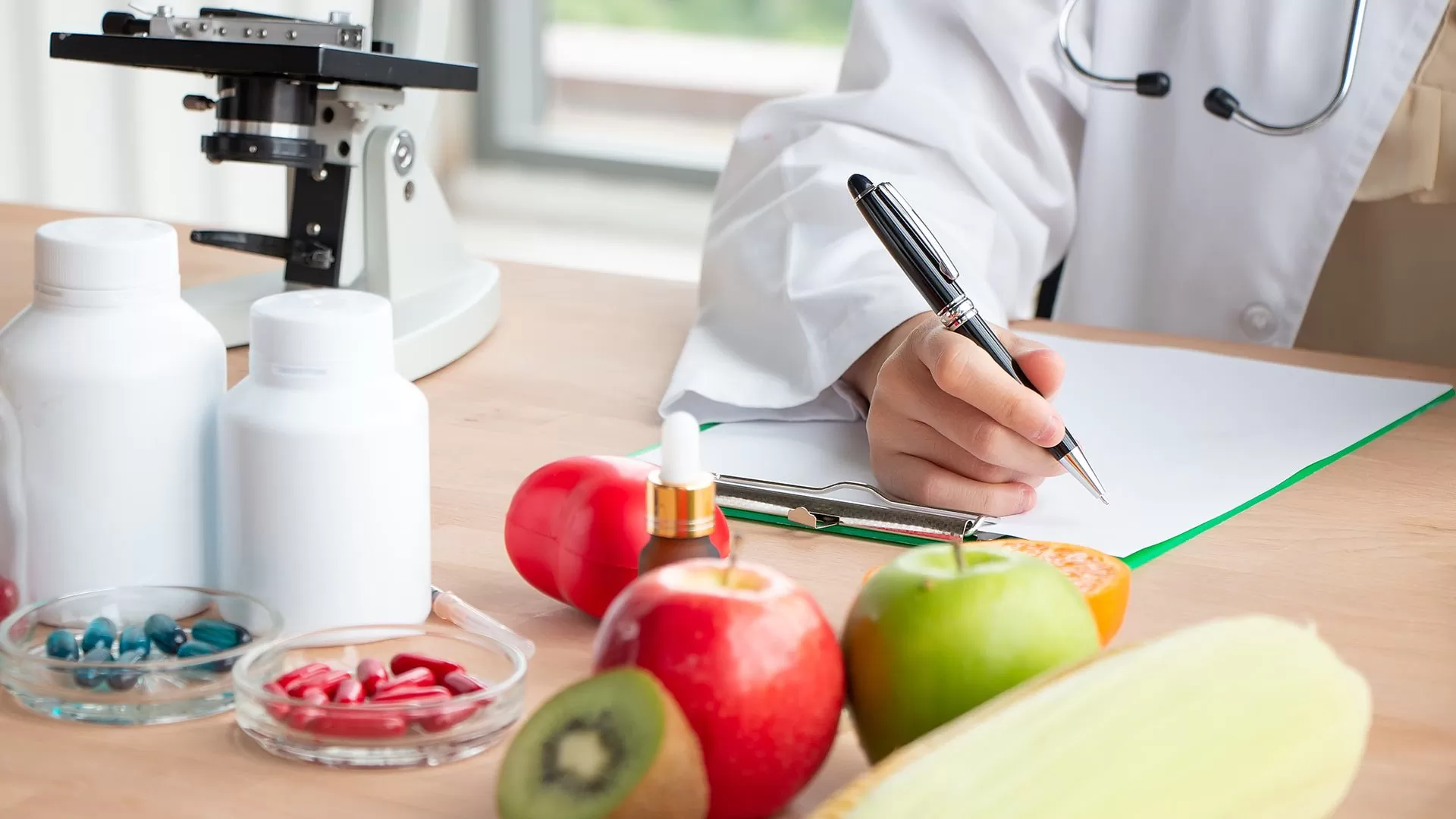 Vitamins research in the laboratory